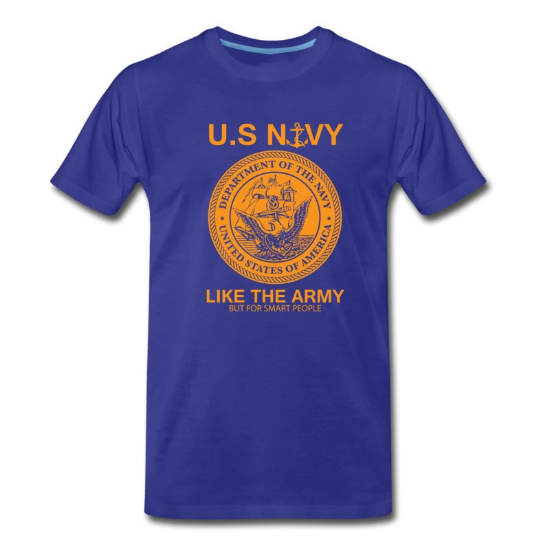 Men's Funny Navy Design United States Navy Army Parody T-Shirt