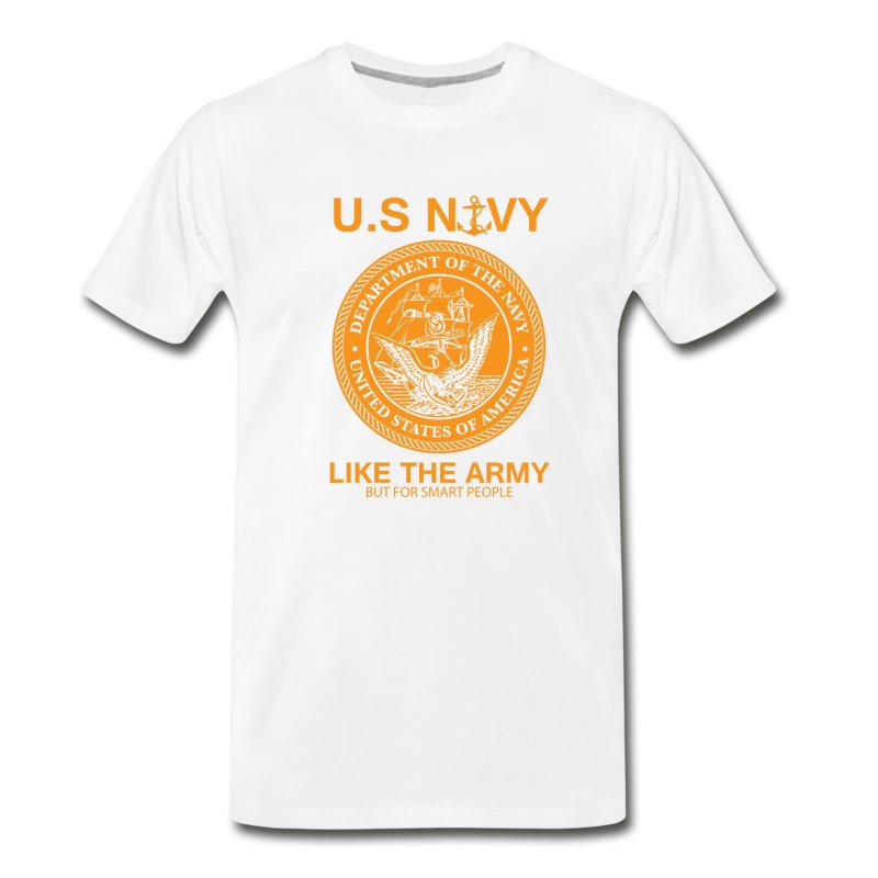 Men's Funny Navy Design United States Navy Army Parody T-Shirt