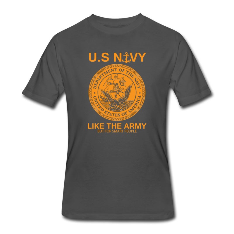 Men's Funny Navy Design United States Navy Army Parody T-Shirt