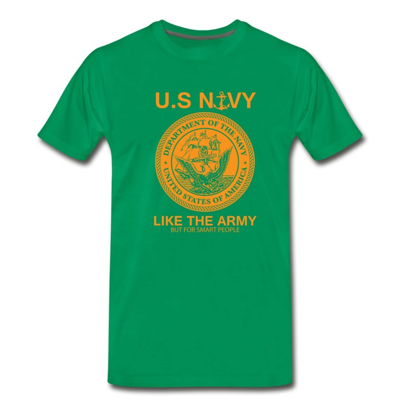 Men's Funny Navy Design United States Navy Army Parody T-Shirt