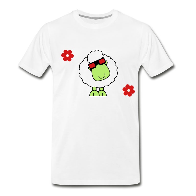 Men's Funny Sheep With Glasses T-Shirt