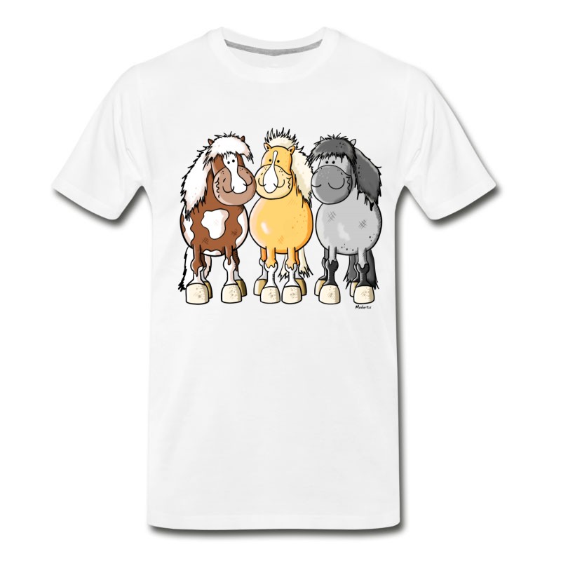 Men's Funny Shetland Ponies T-Shirt