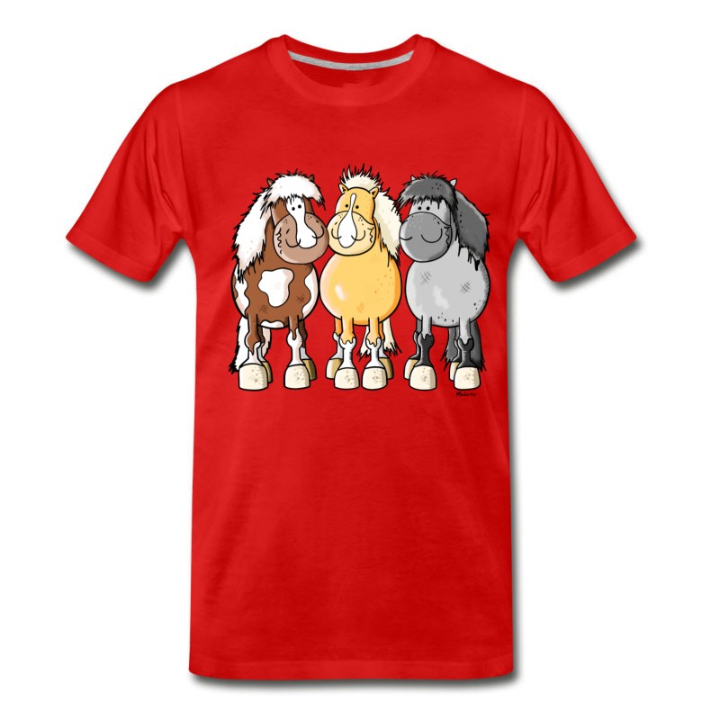 Men's Funny Shetland Ponies T-Shirt