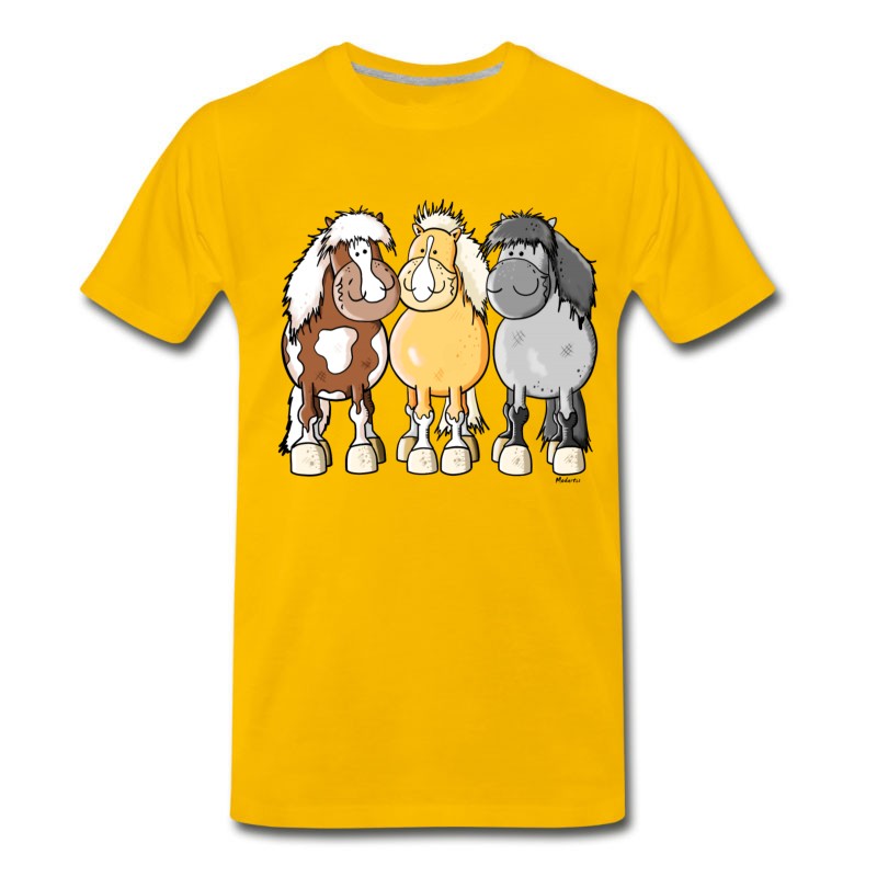 Men's Funny Shetland Ponies T-Shirt