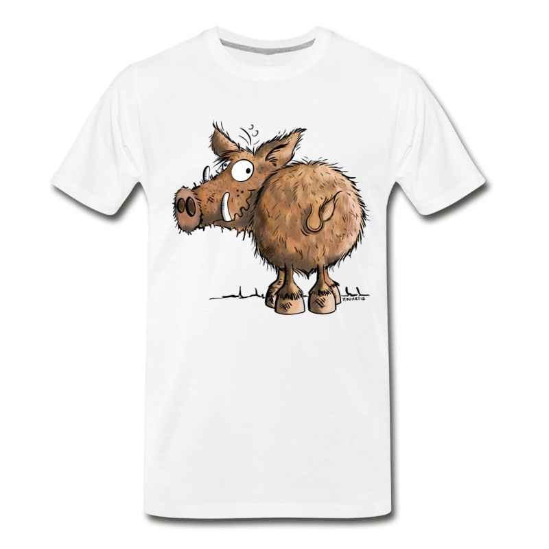 Men's Funny Wild Boar - Wildlife - Gift - Cartoon - Pig T-Shirt