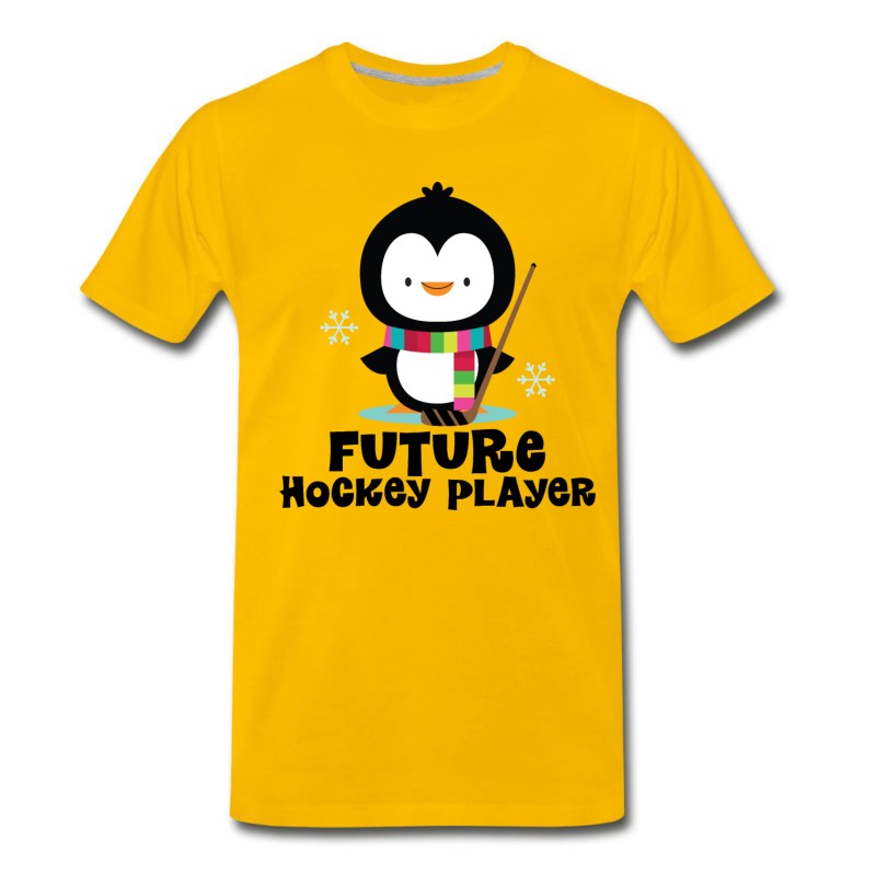 Men's Future Hockey Player (penguin) T-Shirt