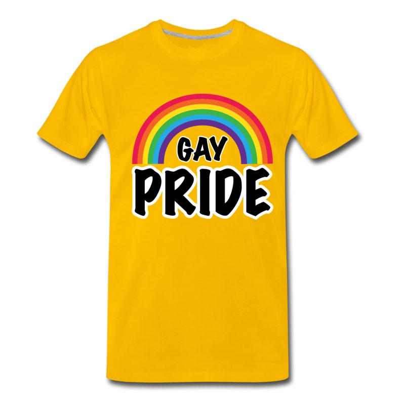 Men's Gay Pride LGBT Rainbow T-Shirt