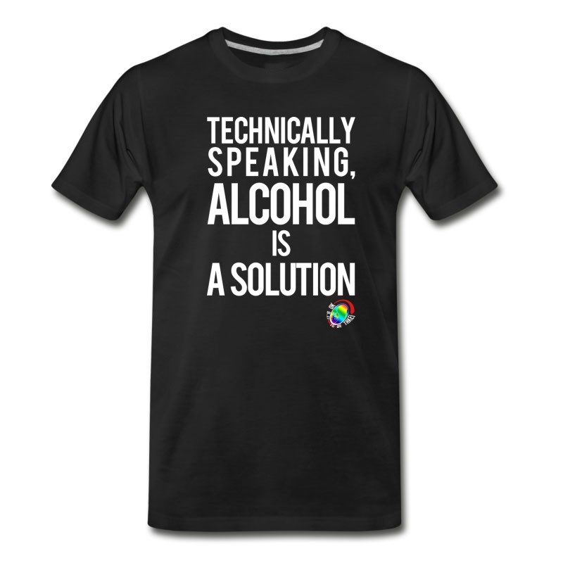 Men's George Takei Alcohol Is A Solution T-Shirt