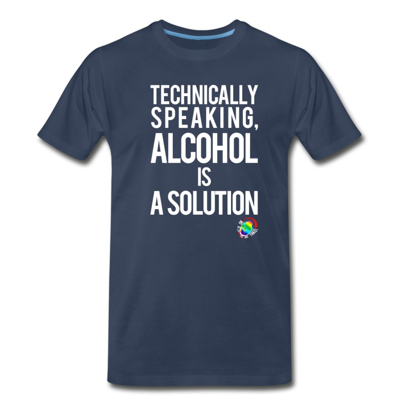 Men's George Takei Alcohol Is A Solution T-Shirt