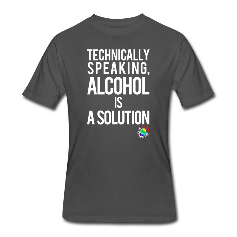 Men's George Takei Alcohol Is A Solution T-Shirt