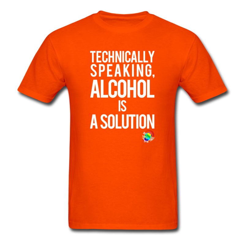 Men's George Takei Alcohol Is A Solution T-Shirt