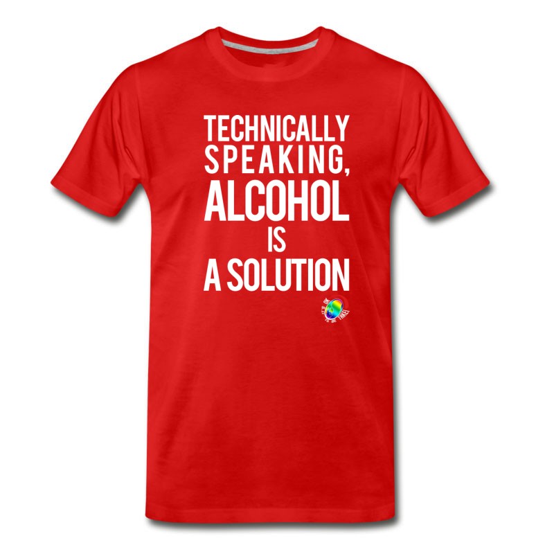 Men's George Takei Alcohol Is A Solution T-Shirt