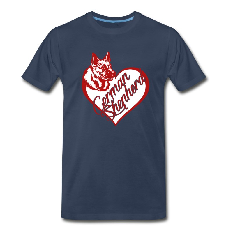 Men's German Shepherd Heart Tee T-Shirt