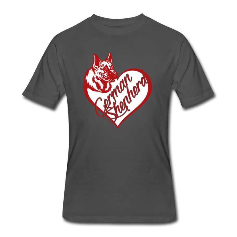 Men's German Shepherd Heart Tee T-Shirt