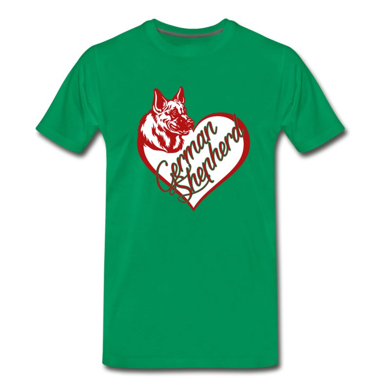 Men's German Shepherd Heart Tee T-Shirt