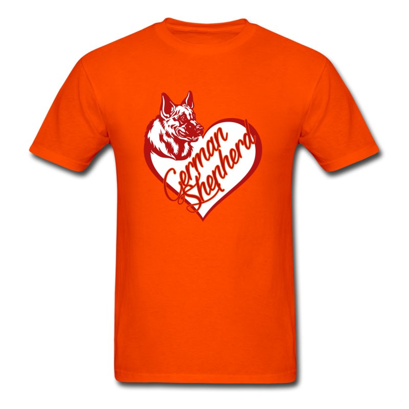 Men's German Shepherd Heart Tee T-Shirt