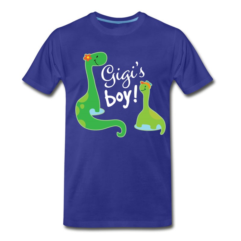 Men's Gigi Grandson Dinosaur Gift T-Shirt