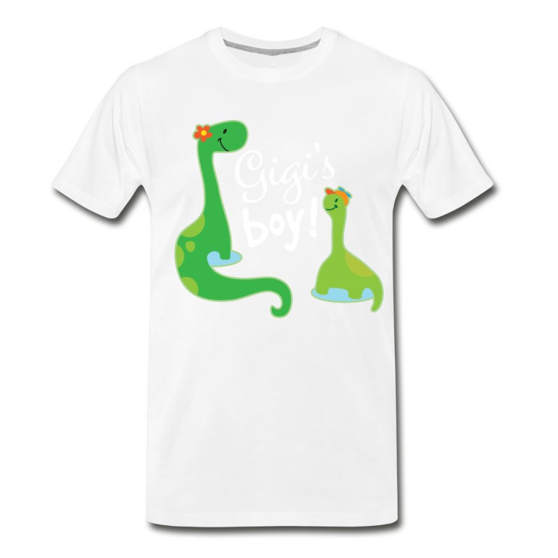 Men's Gigi Grandson Dinosaur Gift T-Shirt