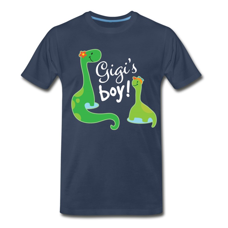 Men's Gigi Grandson Dinosaur Gift T-Shirt