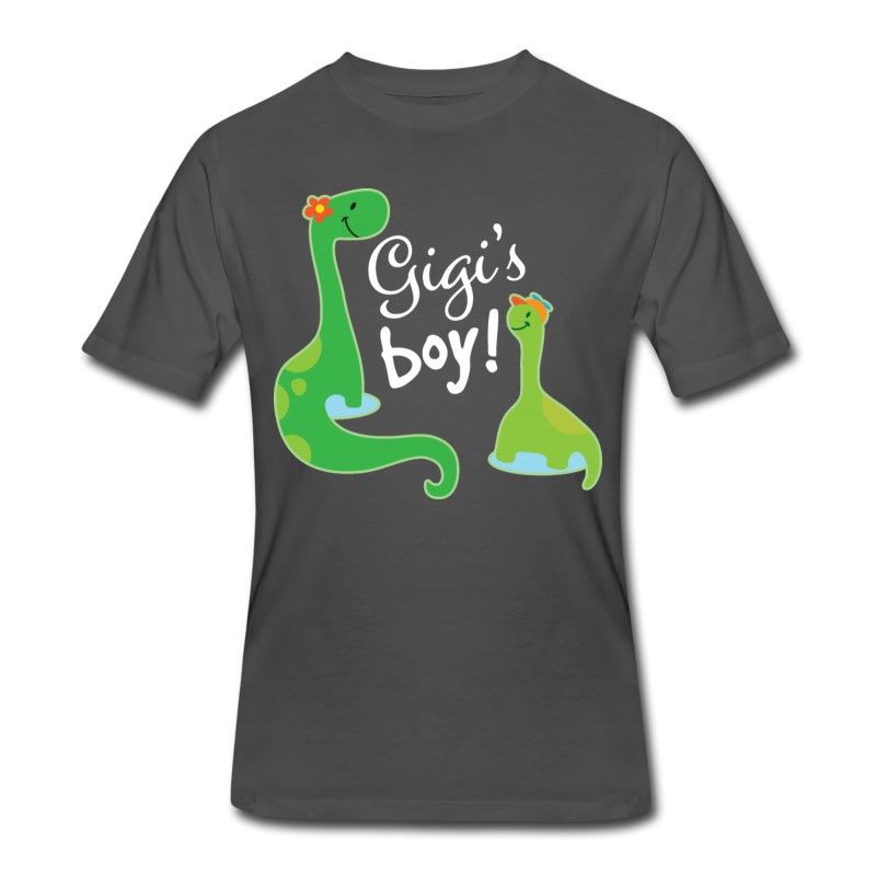 Men's Gigi Grandson Dinosaur Gift T-Shirt