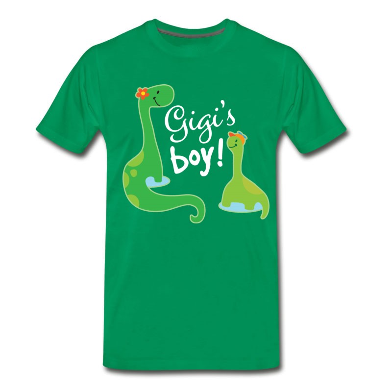 Men's Gigi Grandson Dinosaur Gift T-Shirt