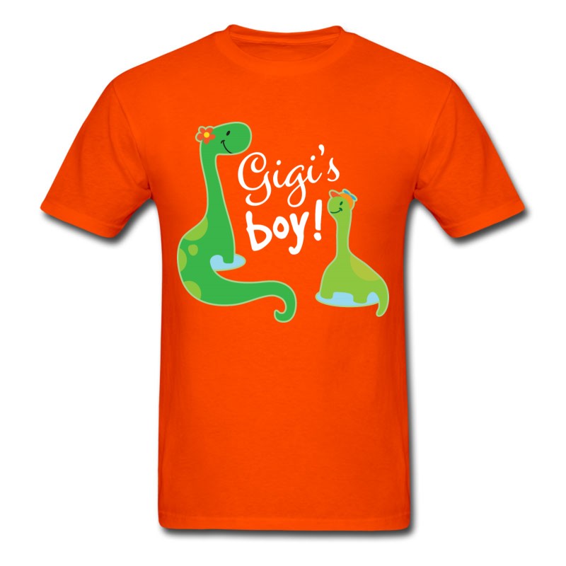 Men's Gigi Grandson Dinosaur Gift T-Shirt