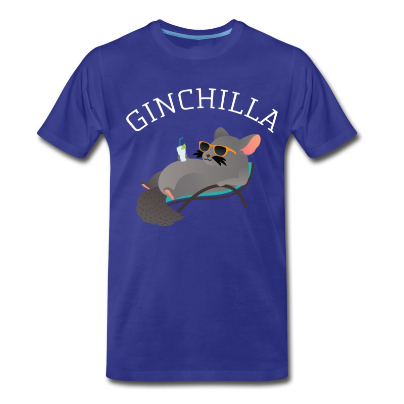 Men's Ginchilla - Cool Chinchilla Chillin With Gin T-Shirt