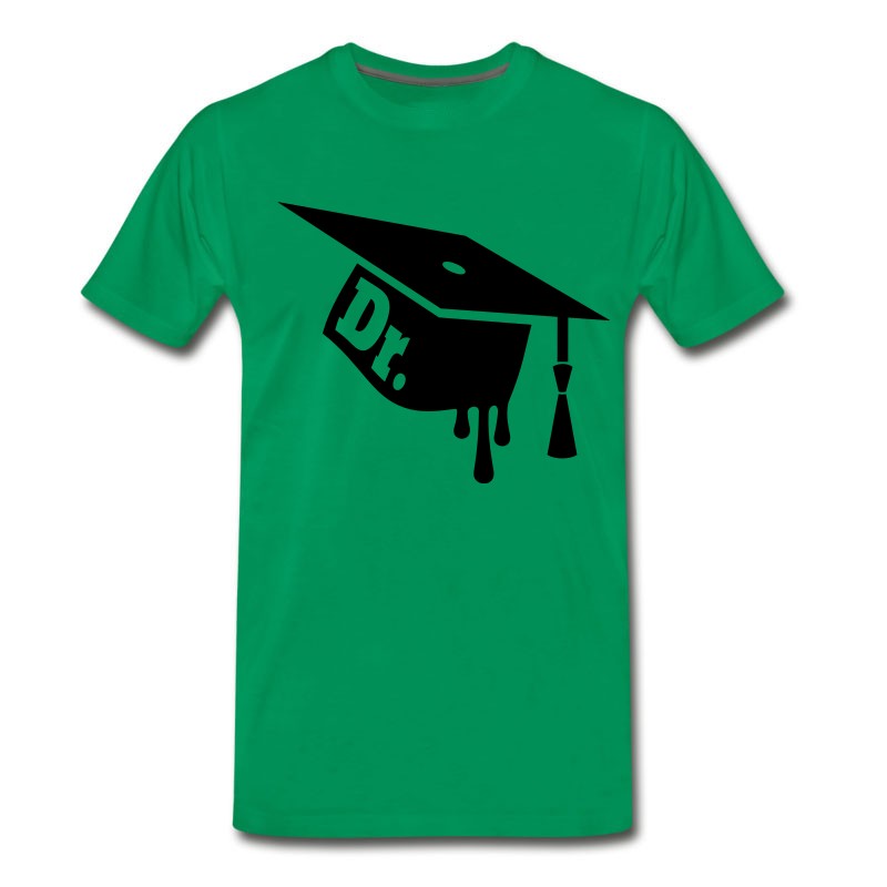 Men's Graduation Cap - Mortarboard For Ph.D. Celebration T-Shirt