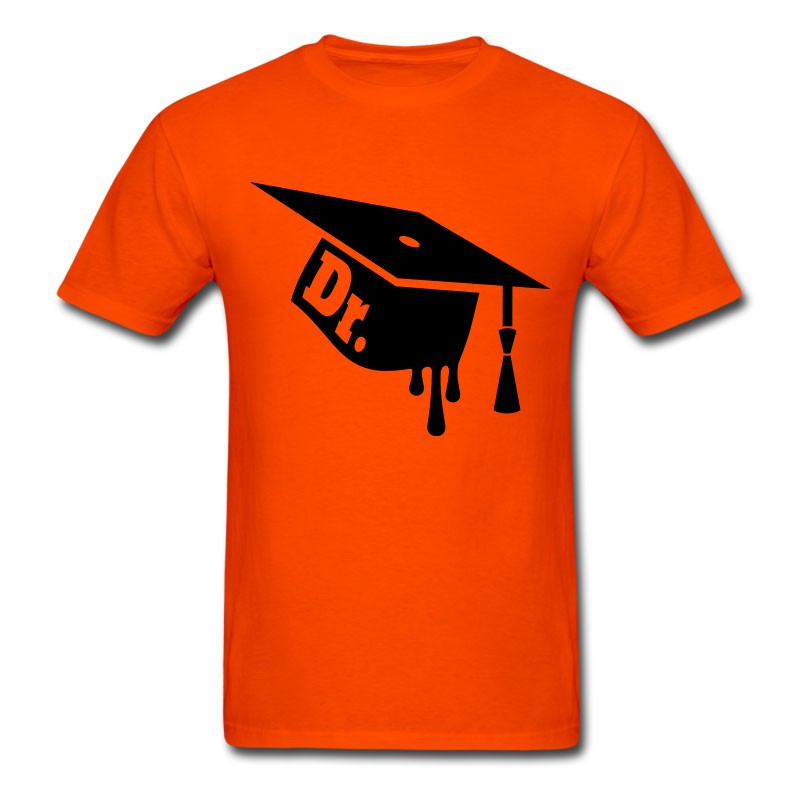 Men's Graduation Cap - Mortarboard For Ph.D. Celebration T-Shirt