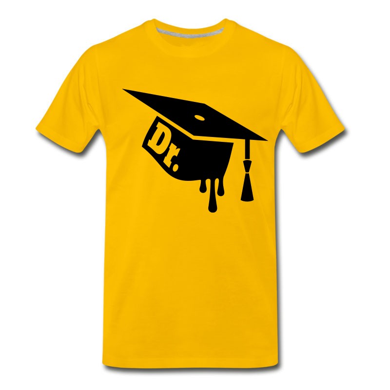 Men's Graduation Cap - Mortarboard For Ph.D. Celebration T-Shirt