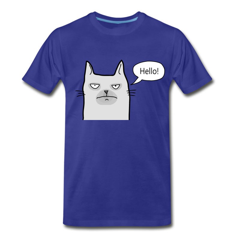 Men's Grumpy Cat Says Hello T-Shirt