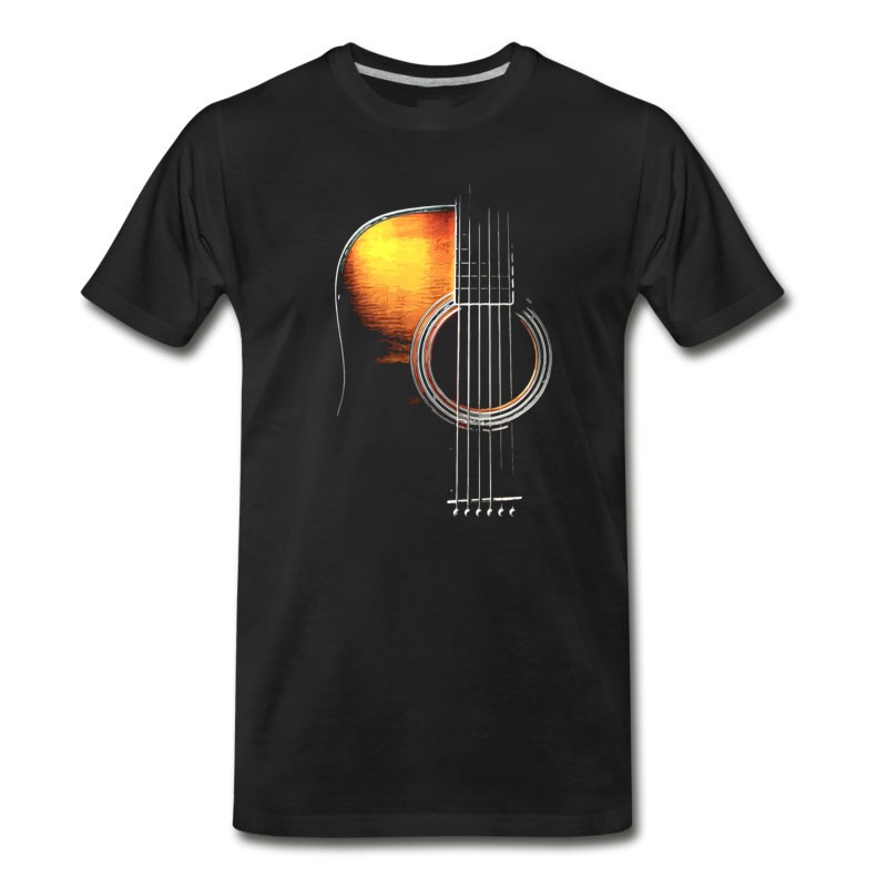 Men's GUITAR ART Music Relax Favorite Best Friend Guitar T-Shirt