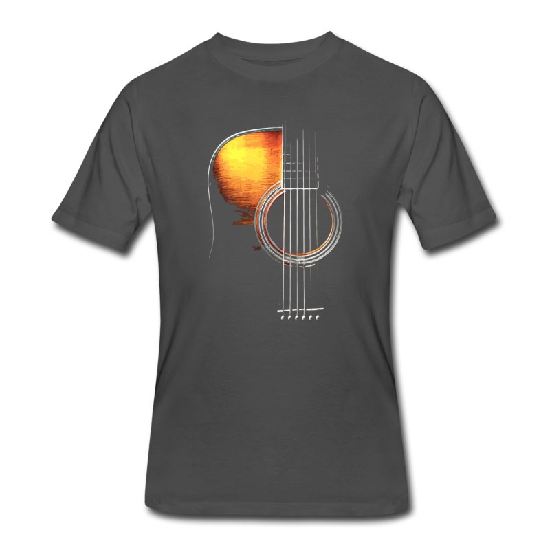 Men's GUITAR ART Music Relax Favorite Best Friend Guitar T-Shirt