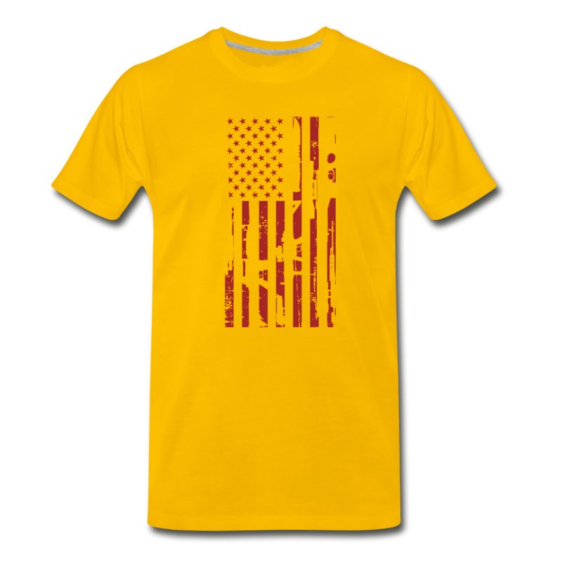 Men's Guns- Guns Flag T-shirt For American Lovers T-Shirt