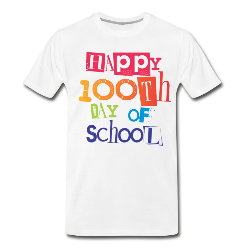 Men's Happy 100th Day Of School T-Shirt