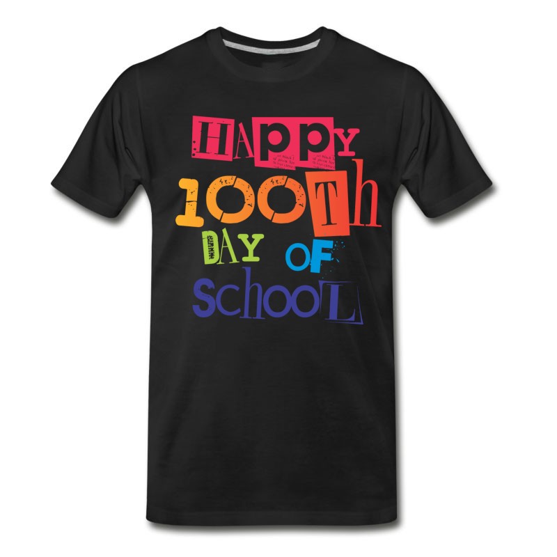 Men's Happy 100th Day Of School T-Shirt