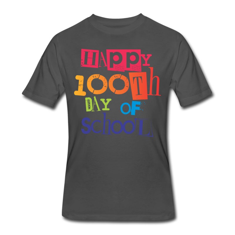 Men's Happy 100th Day Of School T-Shirt