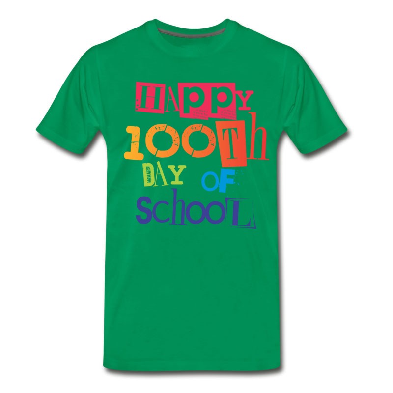 Men's Happy 100th Day Of School T-Shirt