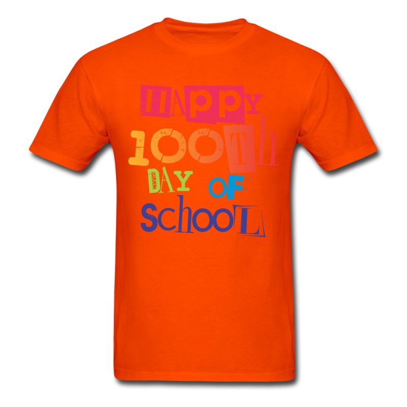 Men's Happy 100th Day Of School T-Shirt