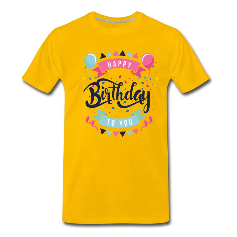 Men's Happy Birtday T-Shirt