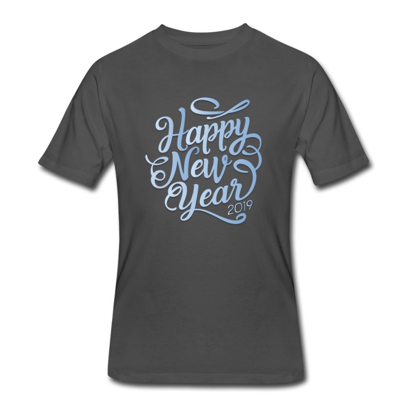 Men's Happy New Year 2019 Tee T-Shirt