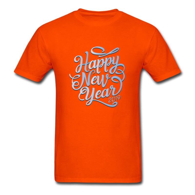 Men's Happy New Year 2019 Tee T-Shirt