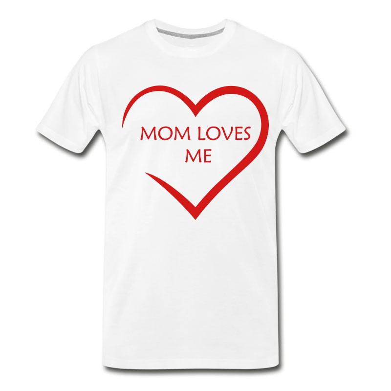 Men's Heart - MOM LOVES ME T-Shirt