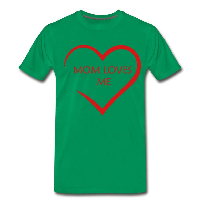 Men's Heart - MOM LOVES ME T-Shirt