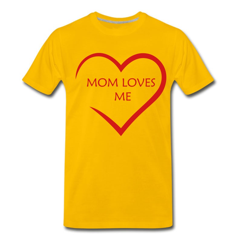 Men's Heart - MOM LOVES ME T-Shirt