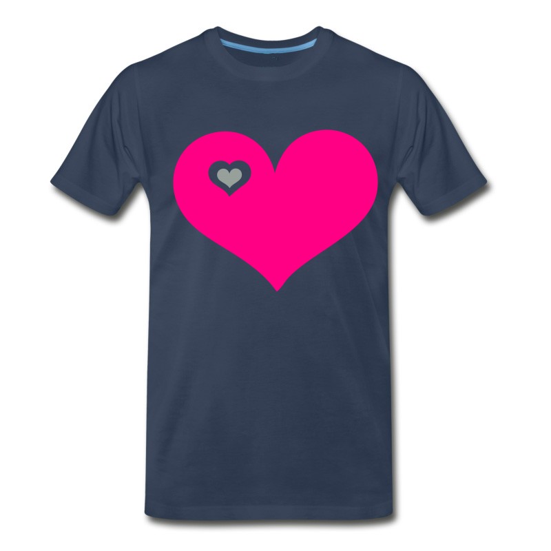 Men's Heart Love Live Fun T-Shirt