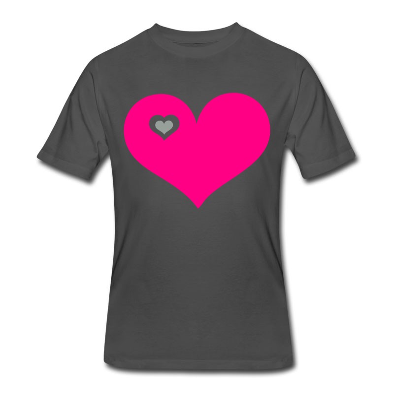 Men's Heart Love Live Fun T-Shirt