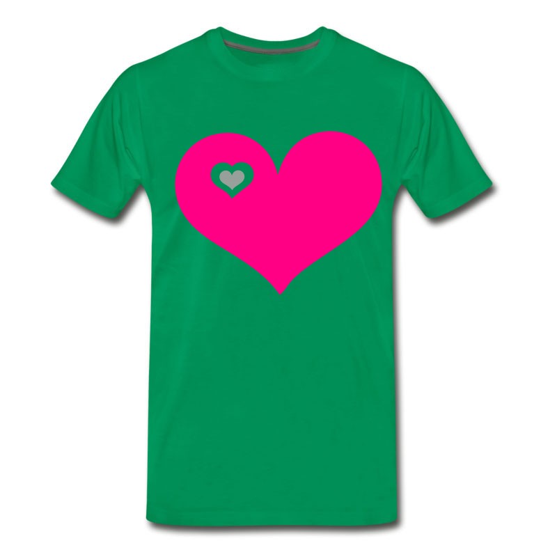 Men's Heart Love Live Fun T-Shirt