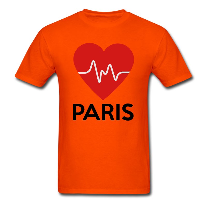 Men's Heart Paris T-Shirt