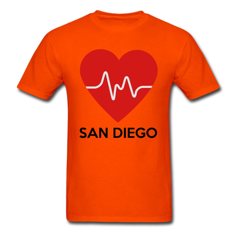 Men's Heart San Diego T-Shirt